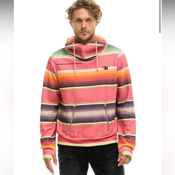 ‼️RARE‼️🎸AVIATOR NATION 🎸🔥NWT🔥 Serape Ninja Pullover Hoodie in
Pink— S - Picture 4 of 15